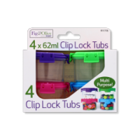 Multi-Purpose Clip Lock Tubs 4 pc 62ml