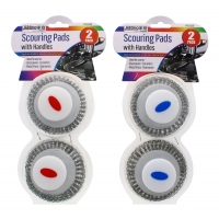 JIATING SCOURING PADS WITH HANDLES  2 PACK