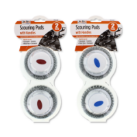 JIATING SCOURING PADS WITH HANDLES  2 PACK