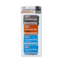 Jayting Steel Wool Pads 4 Pcs Multipack 20G