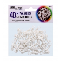 JIATING NOVA GLIDE CURTAIN HOOKS 40 PACK