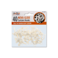 JIATING NOVA GLIDE CURTAIN HOOKS 40 PACK