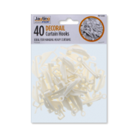 JIATING CURTAIN TRACK GLIDE HOOKS 40 PACK
