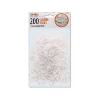 JIATING DECORAIL CURTAIN HOOKS 200 PACK