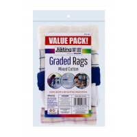 JIATING GENERAL PURPOSE GRADEED RAGS MIXED COTTON 5 PACK