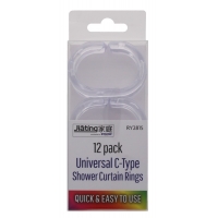 JIATING UNIVERSAL C-TYPE SHOWER CURTAIN RINGS