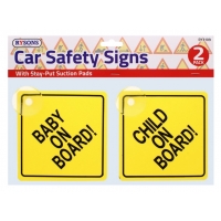 RYSONS CAR SAFETY SIGNS, 2PK