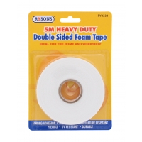 RYSONS HEAVY DUTY DOUBLE SIDED FOAM TAPE 5M