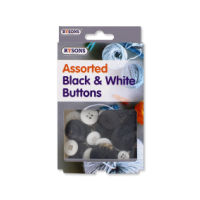 RYSONS ASSORTED BLACK & WHITE BUTTONS