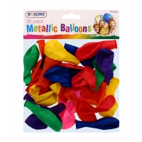 RYSONS METALLIC BALLOONS 30 PACK