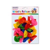 RYSONS METALLIC BALLOONS 30 PACK