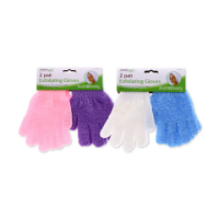 HEALTH & BEAUTY EXFOLIATING GLOVE 2 PAIR 