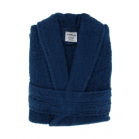 COTTON BATHROBE UNISEX NAVY