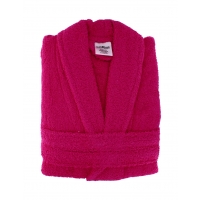 Cotton Bathrobe Unisex Fuchsia