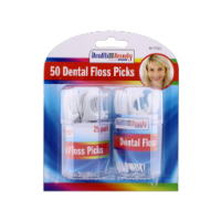 HEALTH & BEAUTY DENTAL FLOSS PICKS 50 PACK