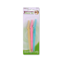 HEALTH & BEAUTY 3 PACK RAZOR SET BIKINI & EYEBROW