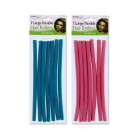 HEALTH & BEAUTY LARGE FLEXIBLE HAIR ROLLERS 7 PACK