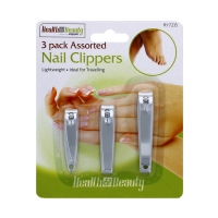 HEALTH & BEAUTY NAIL CLIPPERS 3 PACK