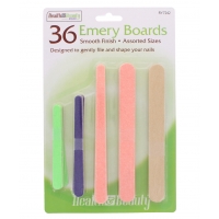 HEALTH & BEAUTY EMERY BOARDS 36 PCS