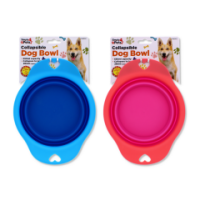 COLLAPSIBLE SILICONE TRAVEL DOG BOWL