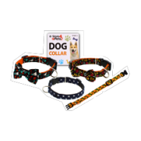 Dog Collar Adjustable in Assorted Design and Sizes Small/Medium/Large with Quick Release Buckle
