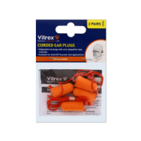 2 Pairs Vitrex Corded Ear Plugs