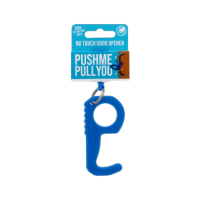 No Touch Push Me/Pull You Door Opening Hook Tool Blue