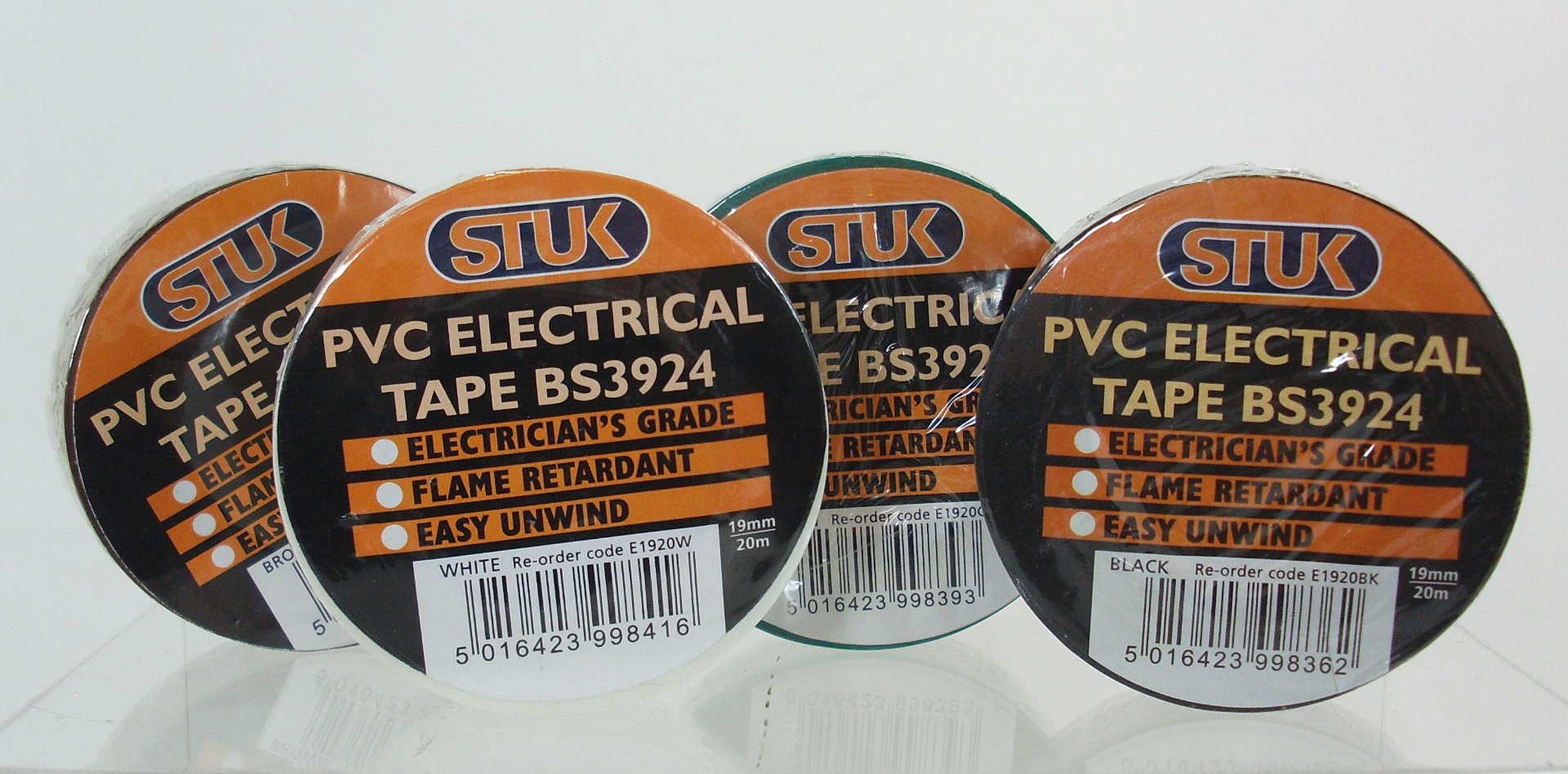Stuk Pvc Electrical Tape White 20M