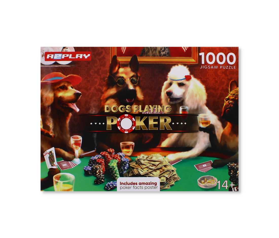 Classic 'Dogs Playing Poker' 1000-piece Puzzle