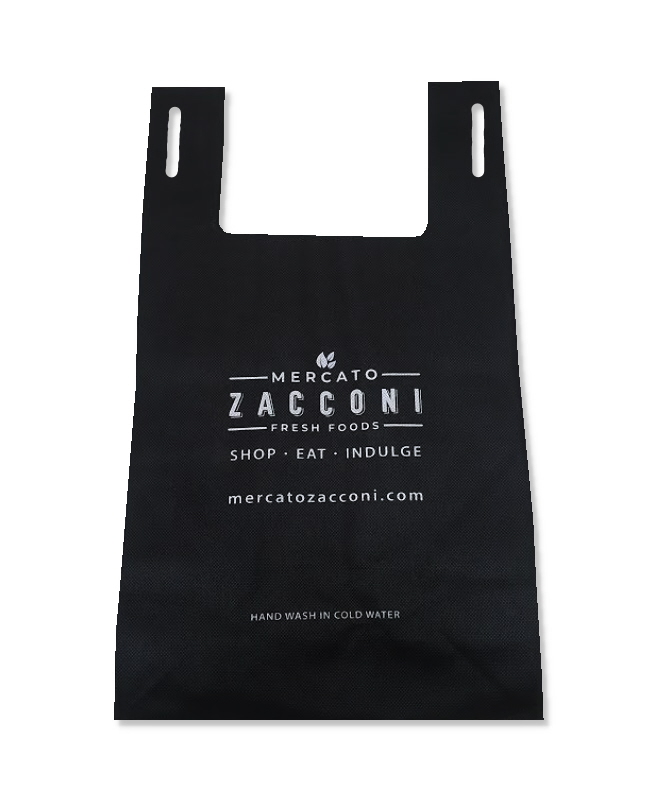Handles With Slits Bag Black