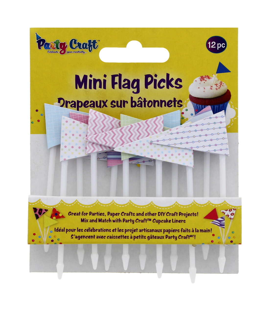 Party Craft Mini Flag Picks Trendy Lines