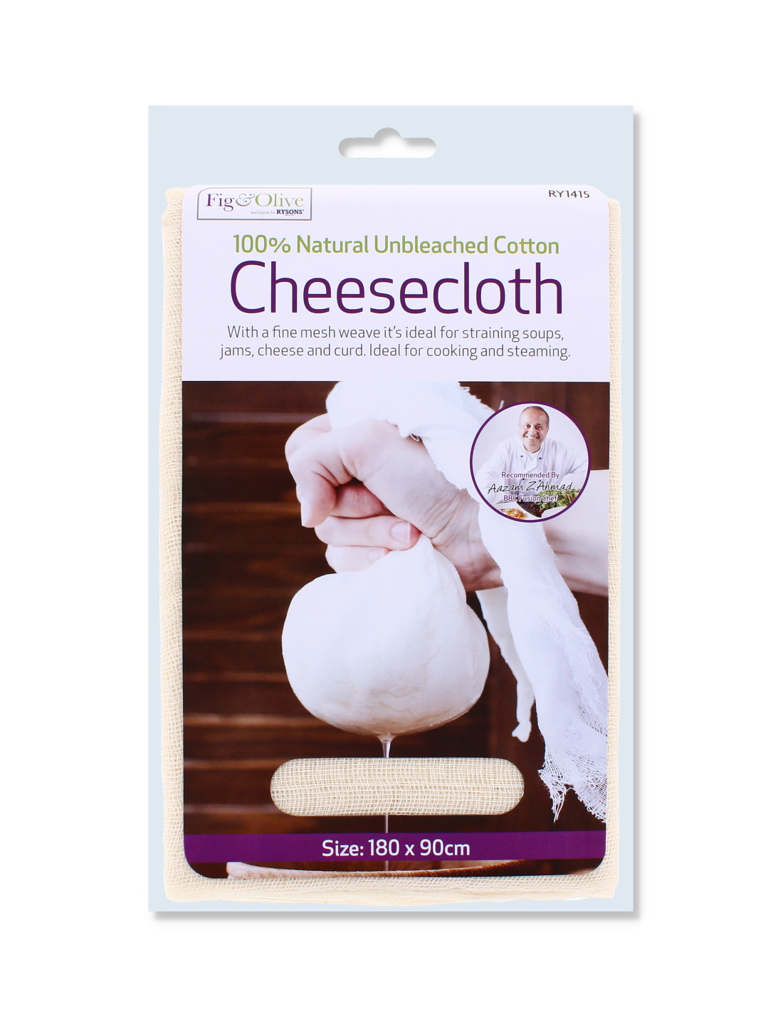Cheese Cloth, 100% Natural Unbleached Cotton, 180x90cm