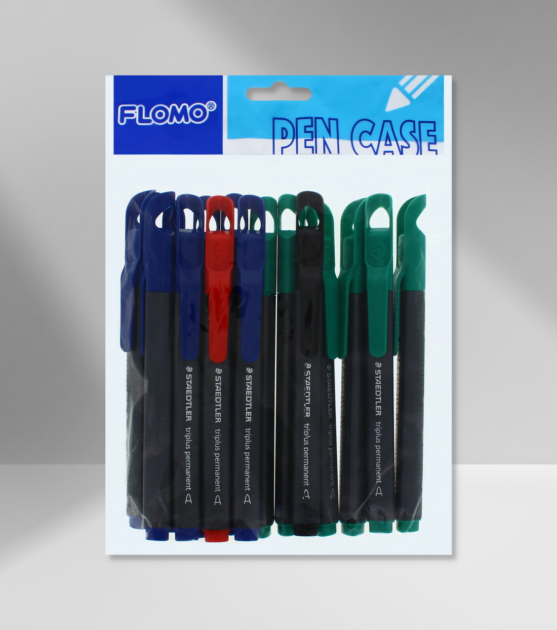 Permanent Markers Blue/Green/Red Pack of 15
