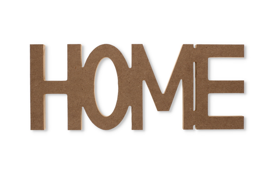 Standing MDF Home Decor Word
