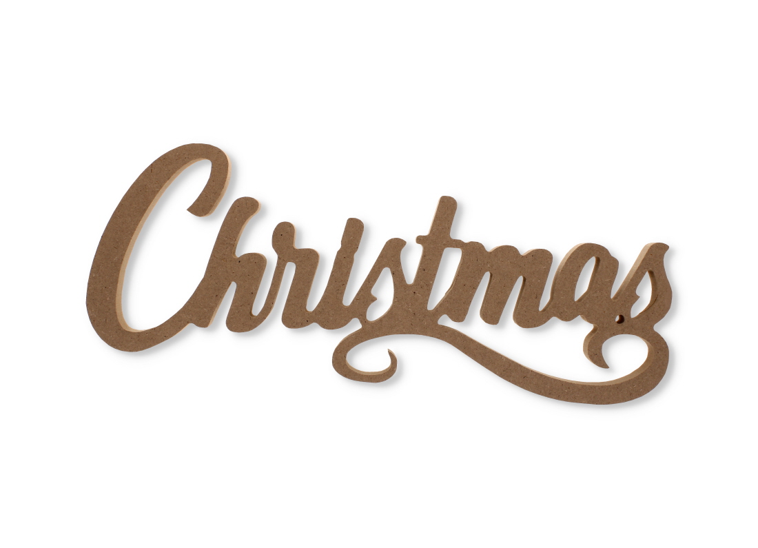 Standing MDF Christmas Decor Word