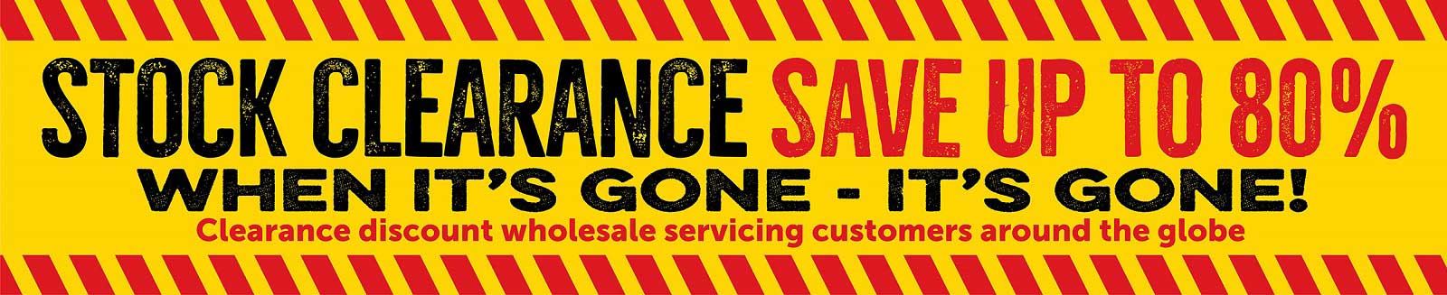 Clearance items wholesaler