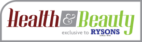 Health & Beauty exclusive to Rysons